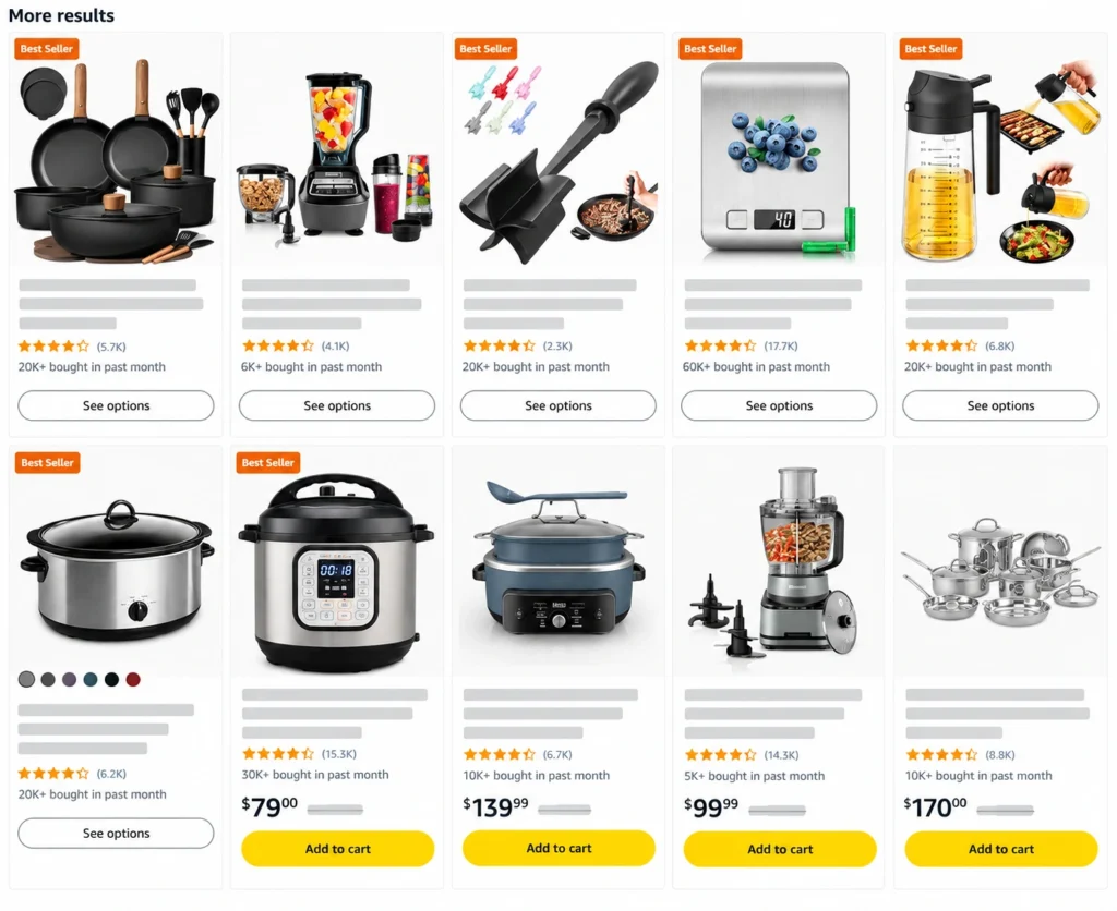 Amazon product listing images displayed in a consistent grid layout