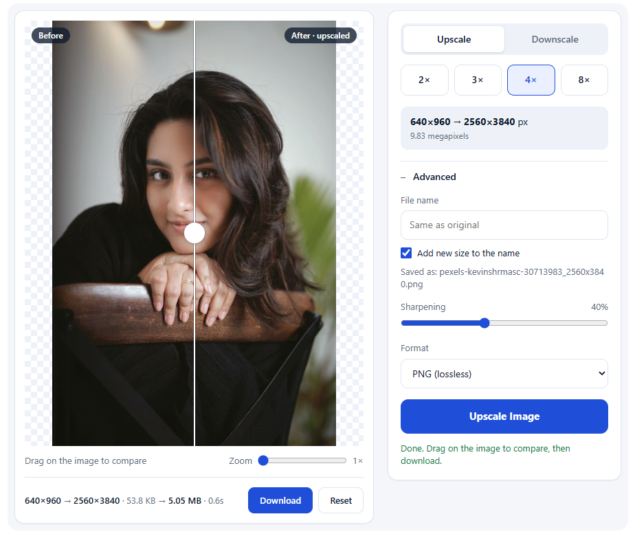 How to Upscale an Image Without Losing Quality: Best Free Image Upscaler 4 Dashboard of Live Image Upscaler